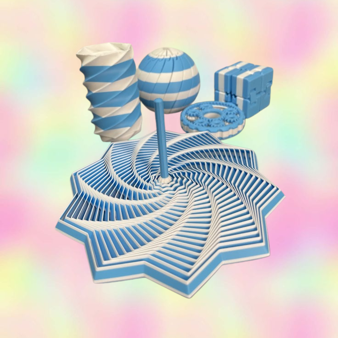 Kit Sensorial azul - brinquedo educativo e sensorial CENTR3